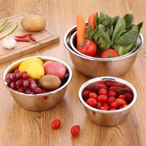 Baskom/Mangkok Basin Stainless Serbaguna Tebal Dan Murah