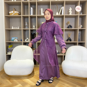 Soulleha Arumi Gamis Lebaran Couple Mom & kids Shakila & Tulle Ethnic Premium 1-11 Tahun
