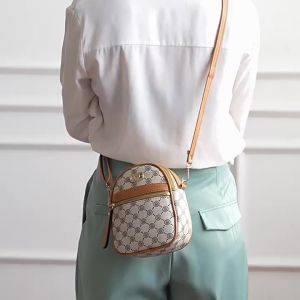 Womens Handbag Phone Bag 2026 New Korean Style Small Bag Monogram Vertical Lightweight Elegant Womens Shoulder Crossbody Bag