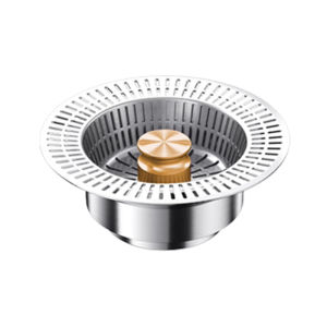 316 Stainless Steel Sink Bounce Core Drainer Sink Filter Basket Washbasin Leaking Plug Hair Catcher Deodorant