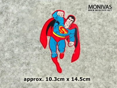 Big Superman Embroidery Iron On Patch DIY DC Superhero Decorations
