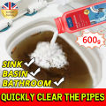 ✔Quickly unclog pipes✔vilosi clogged remover drainage 600g Can dissolve residues, oily hair etc. For toilet bathroom kitchen pipe blockage liquid sosa toilet bowl cleaner deodorizer drain cleaner clog remover sink clogged remover anti clog for toilet bowl. 