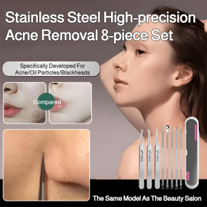 German quality 0.01 mm Ultra-fine Cell Pimples Blackhead Clip Special Closing Tool Acne Artifact Needle Ultra-Fine Stainless Steel Acne Clip Acne Needle Cell Clip Beauty Salon Specialized