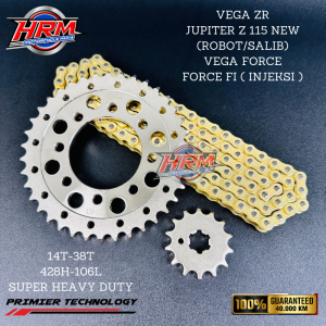 GEAR SET GIR SET RACING VEGA ZR JUPITER Z NEW ROBOT 115 VEGA FORCE VEGA RR FORCE FI 38T SILVER GOLD