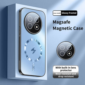 Luxury AG Matte Magnetic Phone Case for Huawei Nova 15 Max Huawei Nova 14 Nova 14i Nova 14 15 Pro Built-in Magnet Magsafe Compatible Case Full Camera Lens Protector Shockproof Anti-Fingerprint Frosted Back Cover