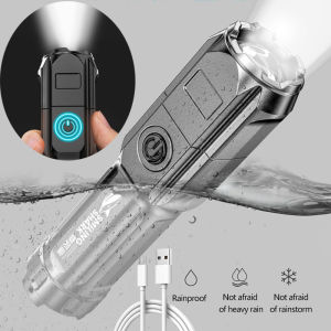Multi-Function Ultra Bright Flashlights ABS Strong Focusing Flash Light USB Rechargeable Zoom Xenon Forces Outdoor Torch