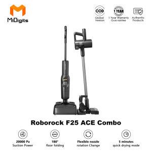(Get Voucher Frist)Roborock F25 ACE Combo Cordless Wet And Dry Vacuum Cleaner 180° Flat Reach 90°C Self-Clean 5 in-1