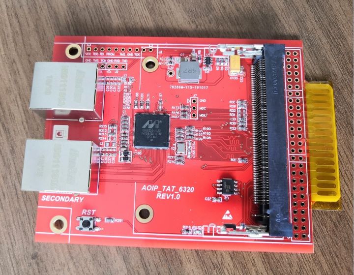 Audiocom Dante AES67 Audio Transmission Module Adapter Board 88E6320 ...