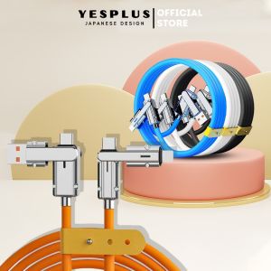 Kabel Data KM13 4in1 120W Charging Type C PD Cable Super Fast Charging Liquid Silicone