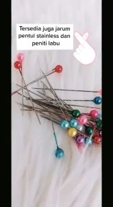 Peniti hijab labu kotak mika / peniti terlaris / fashion wanita