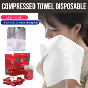 20pcs Compressed One -Time Towel Disposable Face Towel Portable Mini Face Wash Towel Travel Washable Compressed Face Towel