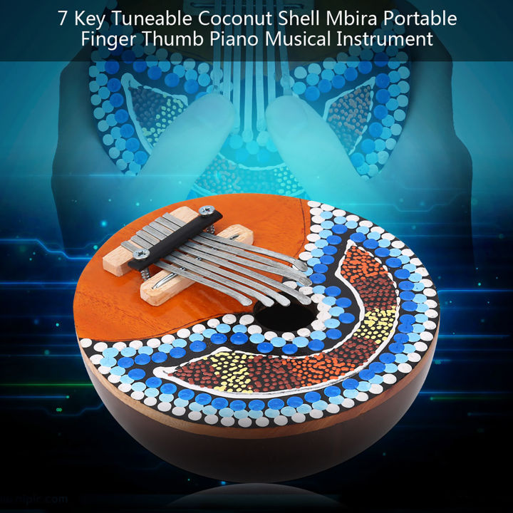 Cococnut Shell Instrument Finger Thumb Piano Musical Instrument Good Sound Resonance Coconut ...