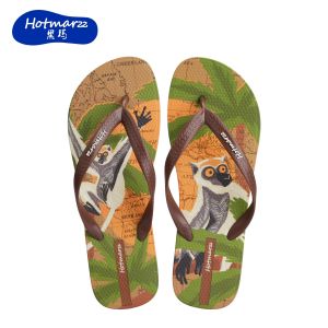 Hotmarzz Mens flip flops PVC non slip slippers for outdoor wear beach clip on slippers HM8068