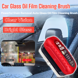 Car Glass Oil Film Cleaning Brush Powerful Windshield Car Window Water Spots Stain Remover
