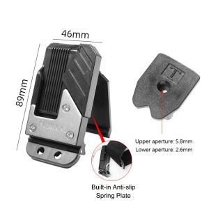 MAXG Phổ quát Khóa tháo nhanh Kết nối nhanh ABS Giá đỡ thước dây Tự làm Hợp  nhôm Móc treo đồ đeo thắt lưng Cờ lê búa