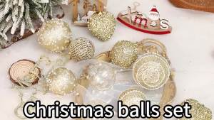 Christmas Ball Xmas Tree Gold Pearl Hanging Ball Ornamentx Home Christmas New Year Party Foam Balls Decorations