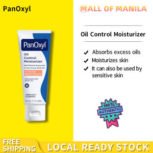 PanOxyl AM Mineral Sunscreen Moisturizer 48g | Daily Oil-Control SPF Moisturizer with Zinc Oxide - Hydrate Protect Acne-Prone Skin for Morning Routine