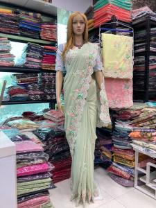 [PRE ORDER] Party Wear Soft Georgette  Saree fabric:- Georgette_Belleza (Normal / Ready To Wear Saree) ~ Delivery Lead Time : 10 days