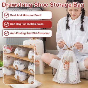 🔥Hot Sale🔥Dustproof Travel Dispenser Bag Moistureproof Luggage Special Bag Shoe Storage Bags Travel Shoe Organizers For Luggage Dustproof Waterproof Drawstring Shoe Covers Portable Shoe Cases Travel Essentials Shoe Protection Pack