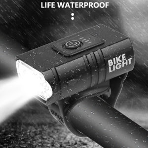 [Arrived within 3 days] Front Bicycle Light USB Without Horn Rechargeable Bike Lights Waterproof Cycling Headlight powerful Flashlight Lamp MTB Accessories