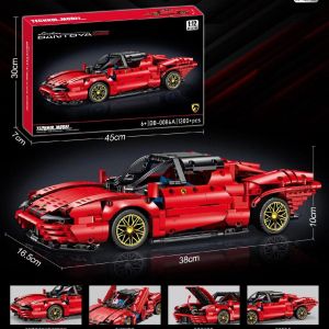 COD 1:12 Mainan Brick Technique 0086 Ferrari Daytona SP3 ORIGINAL
