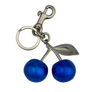 Độc đáo màu xanh anh đào Móc chìa khóa quyến rũ Chic Cherry Keyring Mặt dây chuyền trang trí cho ba lô và ví độc đáo Keychain