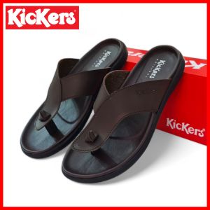 SANDAL PRIA KULIT KICKERS / SANDAL JEPIT PRIA KASUAL FORMAL / SENDAL COWOK KULIT / SANDAL JEPIT LAKI LAKI MURAH PROMO