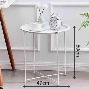 Small Indoor And Outdoor Portable Foldable Side Table Camping Folding Table Outdoor Small Round Side Table Simple Small Table Household
