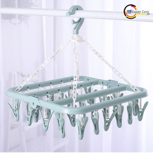 RT62 hanger gantungan hook jemuran lipat 32 jepit serbaguna HC760