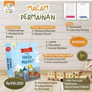 Family Busy Book Hello Math Elhana Learning Kit / Buku Aktivitas Anak / Mainan Edukasi Anak / Mainan Anak Matematika / Buku Anak Murah