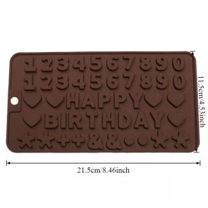 15-Hole Round Cavity Silicone Biscuit Chocolate Mold Dessert Non-Stick For Baking Cylindrical Molder