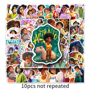 50PCS animasi Disney Encanto kartun Graffiti kalis air Sticker Skateboard motosikal gitar Laptop kanak-kanak Toy Sticker