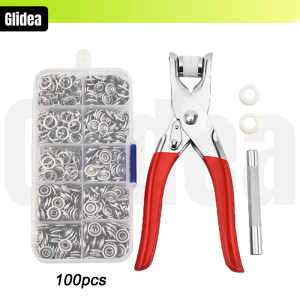 100pcs Snap Button Plier Set Metal Automatic Button Snap Kit With Fastener Frame Connection Pliers