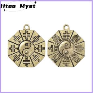 tantuoye จี้สร้อยคอไดอะแกรม taoism จี้เครื่องรางจีนหยินหยางเครื่องรางการทำนายแบบทำด้วยตัวเองพวงกุญแจเครื่องประดับ