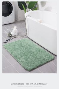 [SG Seller] Fitpro Anti Slip Cashmere Floor Mat Thick MicroFiber Super Absorb Comfort Bathroom Kitchen Soft Rug (40 x 60cm)