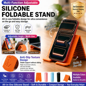 Adjustable Silicone Foldable Stand/Second Generation Multi-functional Holder/Tablet Desk Mount/Portable Phone Stand/For Office Home Use/Adults Students