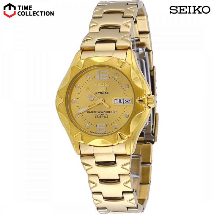 Sports Gold Plated Seiko Sports 100m Automatic Vintage Seiko
