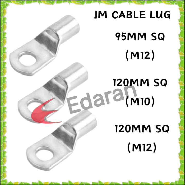 JM TINNED COPPER CABLE LUG - 185MM SQ (M16) , 185MM SQ (M12) AND 150MM ...