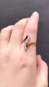 Cincin Titanium S Kombinasi Permata Perhiasan Wanita Dewasa Awet Anti Karat  Xpid38