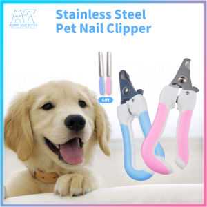 Pet Nail Clipper for Cats and Dogs STAINLESS NAIL CLIPPER W/ NAIL FILE TOOL FOR DOGS&CATS