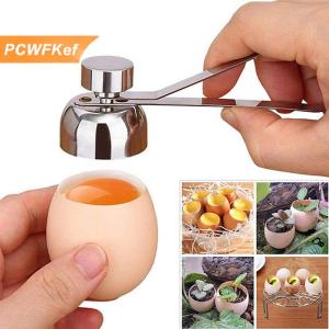 【PCWFKef】 Thép không gỉ trứng cắt vỏ trứng Topper vỏ mở Bếp Nấu Ăn công cụ