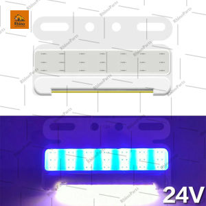 ไฟราวข้าง 1ชิ้น 24V LED ไฟข้างรถ ไฟให้สัญญาณพร้อมไฟส่องพื้น+ไฟวิ่ง สำหรับรถบรรทุก รถพ่วง หรือรุ่นทั่วไป (Gareth)