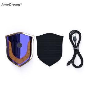 Janedream Durable USB Motorcycle Helmet Light Riding Warning LED Safe Lamp