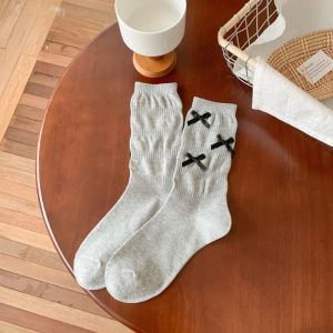 Tất Cổ Cao Gắn Nơ Phong Cách Lolita Vớ Cổ Cao Gắn Nơ Phong Cách Hàn Quốc Nhật Bản Cho Nữ VG11