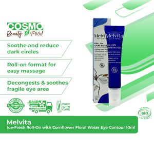 Melvita Ice-Fresh Roll-On with Cornflower Floral Water Eye Contour 10ml