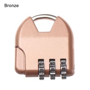 GOODOO 1pcs Mini Metal Diary Protector Travel Suitcase Gym Combination Code Password Lock Padlock Security Tool 3 Digit Dial
