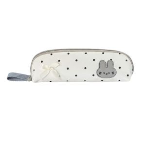 MIRELAE Plaid Pencil Case Polka Dot Fabric Pen Bag Large Capacity Pencil Pouch Girls