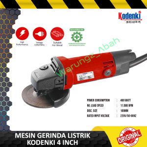 ALAT MESIN ROTARY GRINDA GERINDA GURINDA GERINDER GRENDA TANGAN LISTRIK ELECTRIC ANGLE DISC GRINDER 4" 4 INCH 4INCH ORIGINAL POTONG PEMOTONG AMPLAS KAYU BESI BATU ALUMINIUM ALUMINUM TAHAN LAMA KUAT MURAH