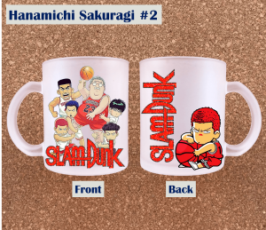Anime SlamDunk Mug Hanamichi Sakuragi Shohoku Rukawa Akagi Anzai Mitsui Miyagi