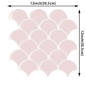 BESTITIT PVC 3D Wall Stickers Self Adhesive Waterproof Imitation Wall Tiles  Heat Resistant Kitchen Backsplash For Home Decor